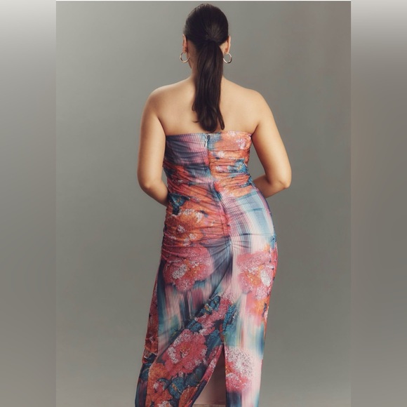 NWT Anthropologie Soleil Slim Strapless Dress - Picture 2 of 7